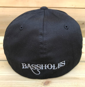 Bassholes Black Flexfit Hat